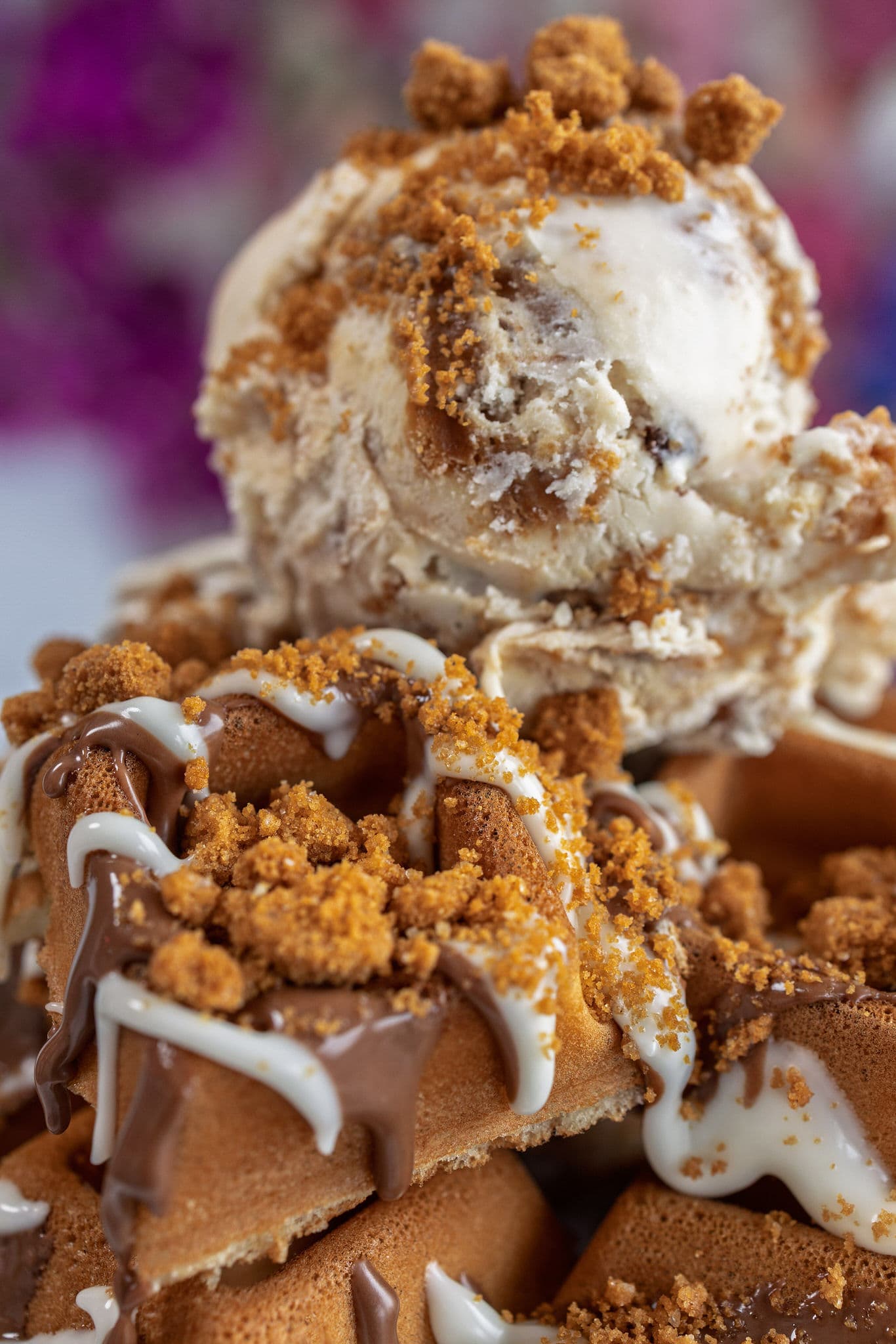 Waffles with Ice Cream